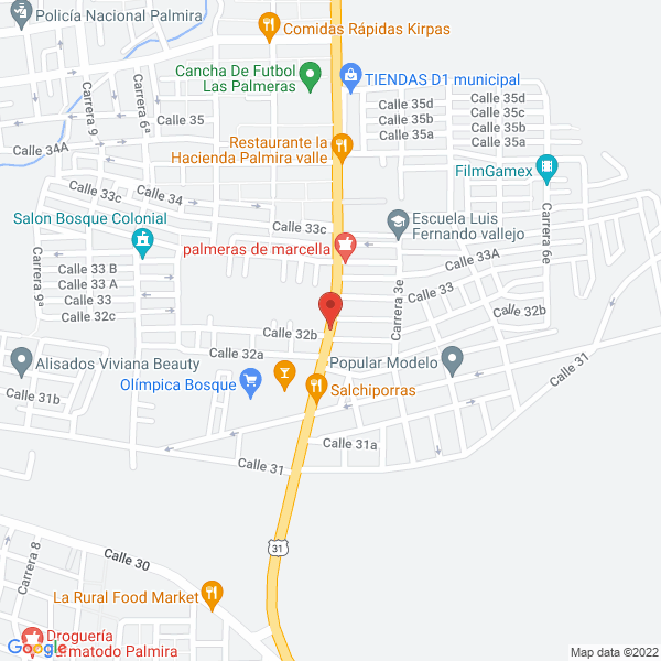 Map of Ferromateriales La Roca