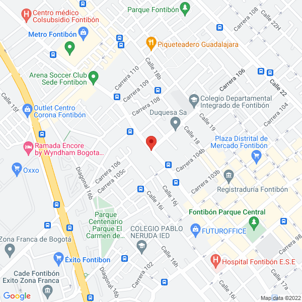 Mapa de Ferrotornillos El Industrial