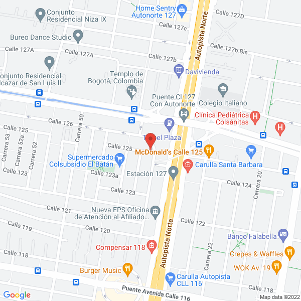 Mapa de Dulzarte S.A.S