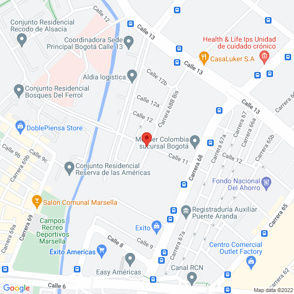 Mapa de Dupree
