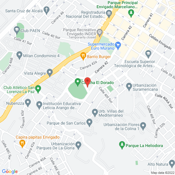 Mapa de Gimnasio Cuerpos