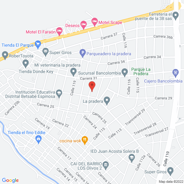 Map of Fumigaciones Fumiempresa E.A.T