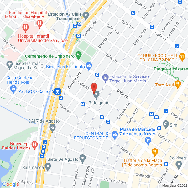 Mapa de Fundación Ceti