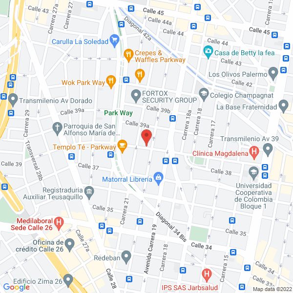 Mapa de Fundación Cultural Cayena