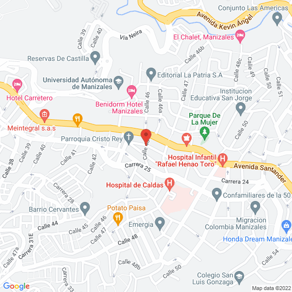 Map of Fundación Hogar San Francisco De Asís