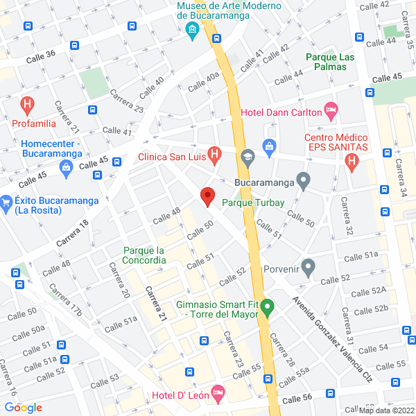 Map of Eventos Bucarica