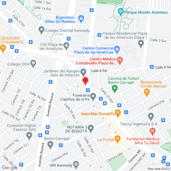 Mapa de M Y S. Capacitaciones En Seguridad Ltda.
