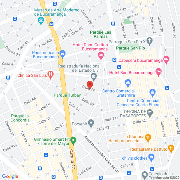 Map of Naceres Ltda.