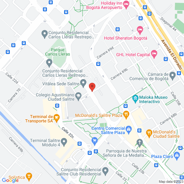 Mapa de La Chocolatería Creamos Sensaciones S.A.S.