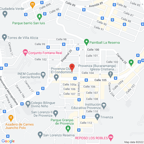 Map of La Cuerda Taller Musical