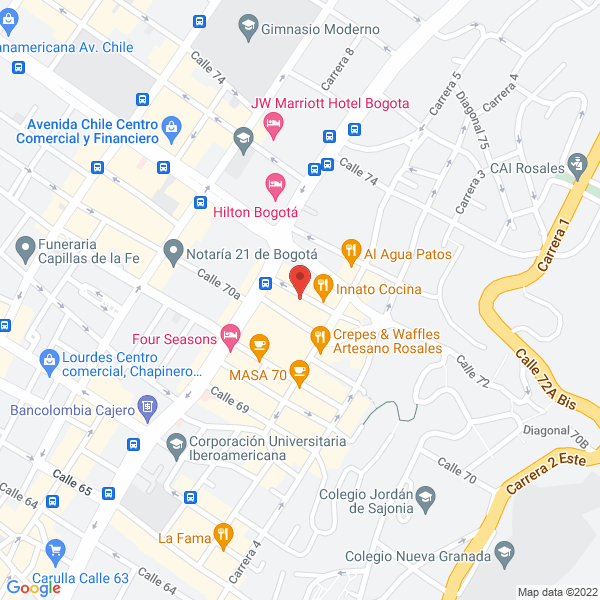 Mapa de Restaurante La Divina Comedia