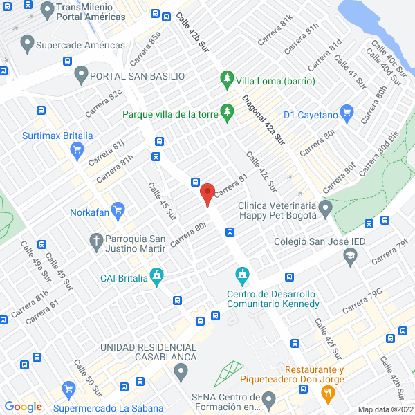 Mapa de Metalredes Ltda.
