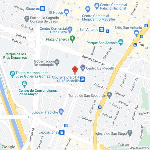 Mapa de Metrocopias