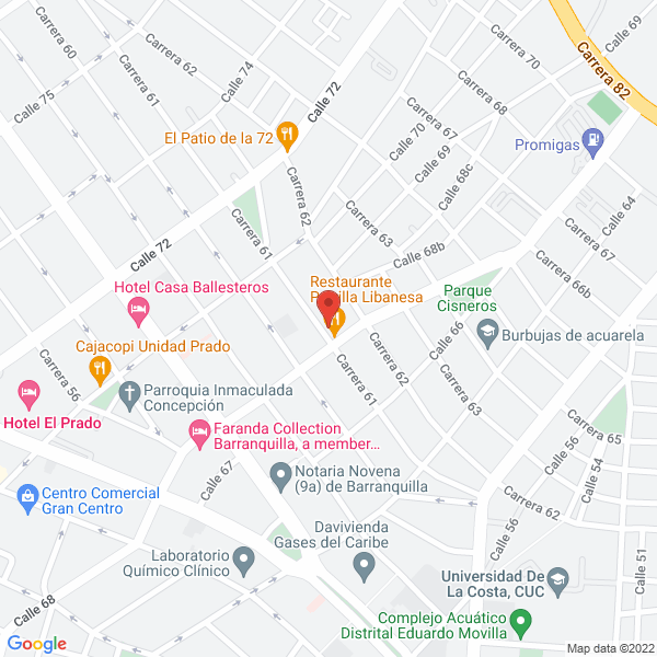 Map of Metroseñal Limitada