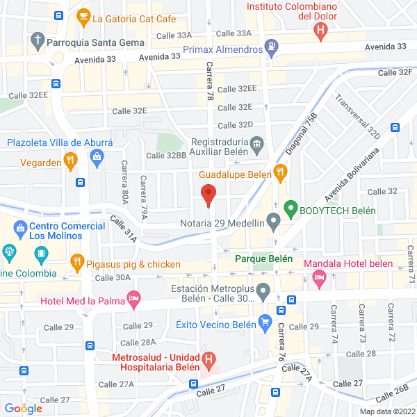 Mapa de Mg Constructora S.A.S
