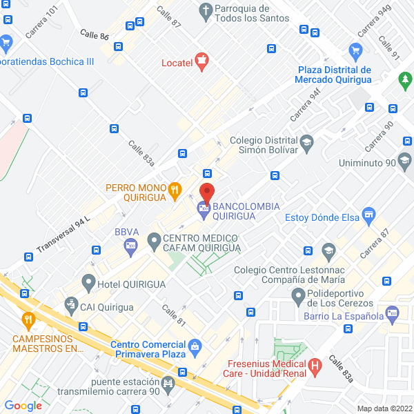 Mapa de Mi Cali Parrilla