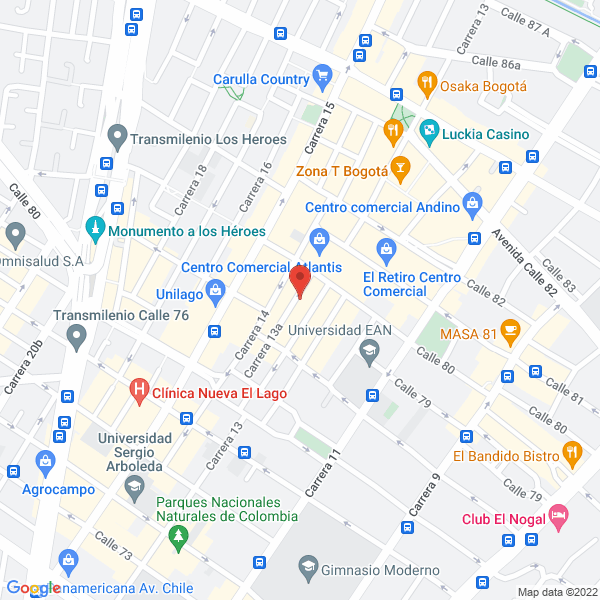 Mapa de Office Panel Concept System De Colombia
