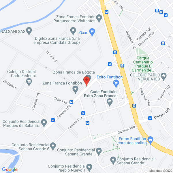 Mapa de Interplast Overseas Colombia Ltd.