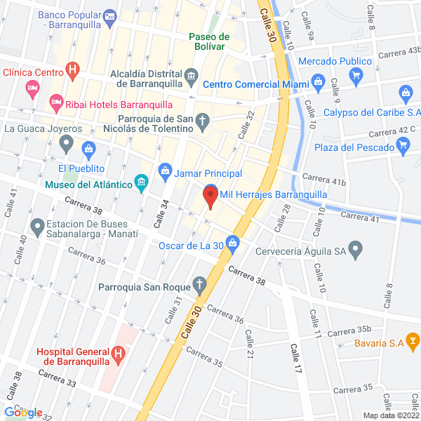 Map of Mil Herrajes S.A.