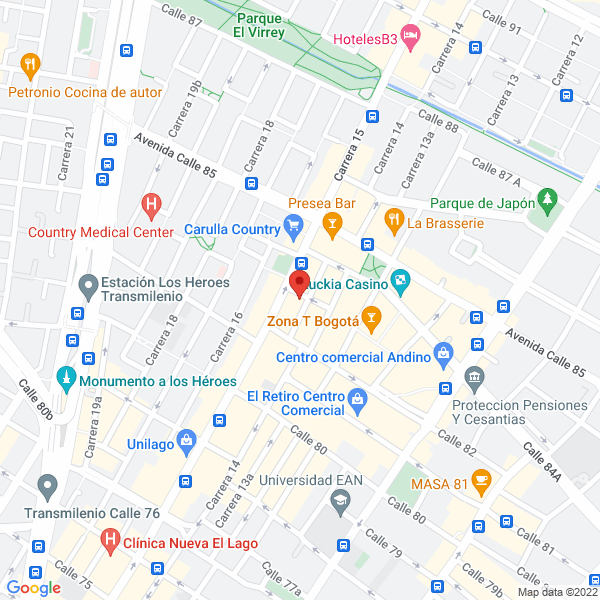Mapa de Mimosa S.A.S.