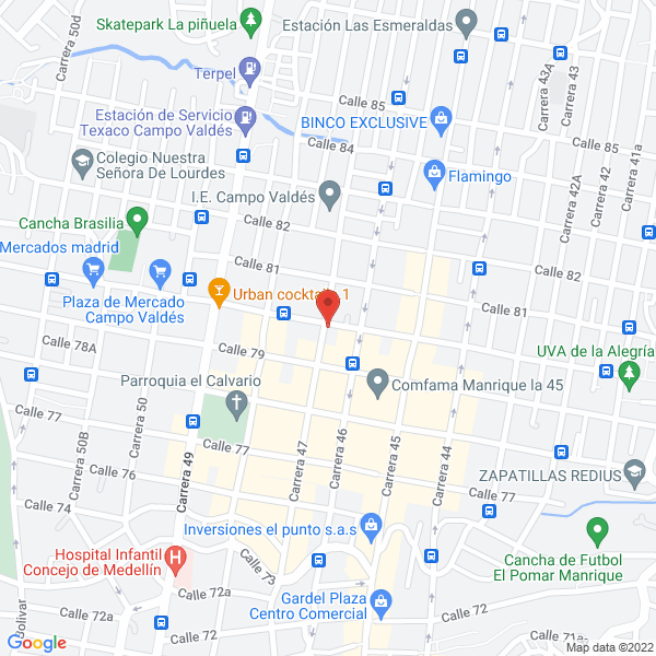 Mapa de Minimercado La Rutina