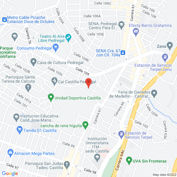 Mapa de Minero Oscar D. Muñoz A.