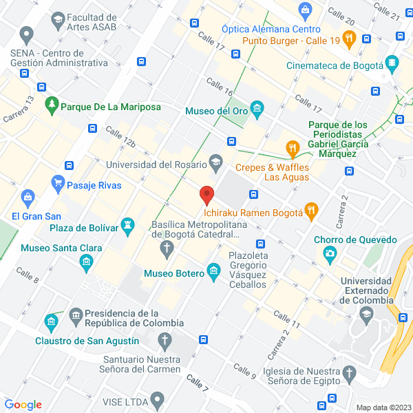 Mapa de Departamento Administrativo De La Función Pública