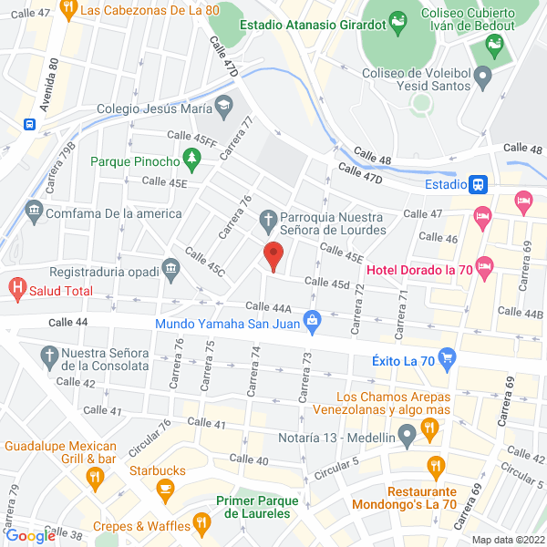Mapa de John J. Rosa Lbart