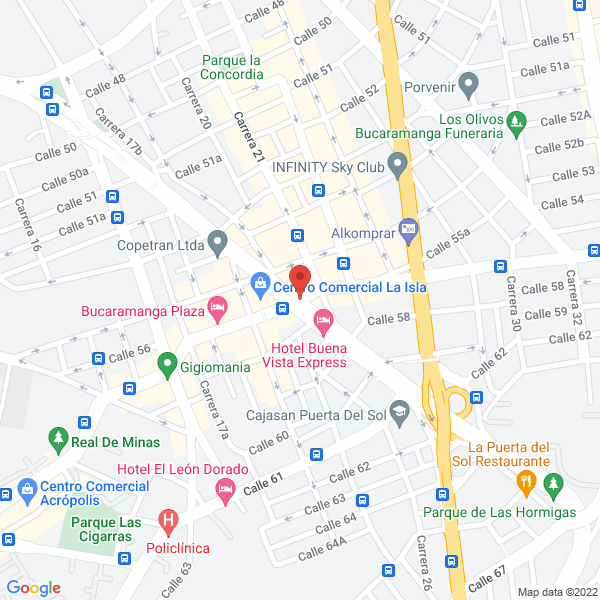 Map of Jones Arango & Cía. Ltda.