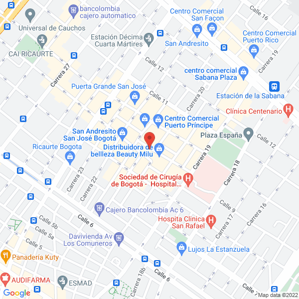 Mapa de Joyería Sharoski