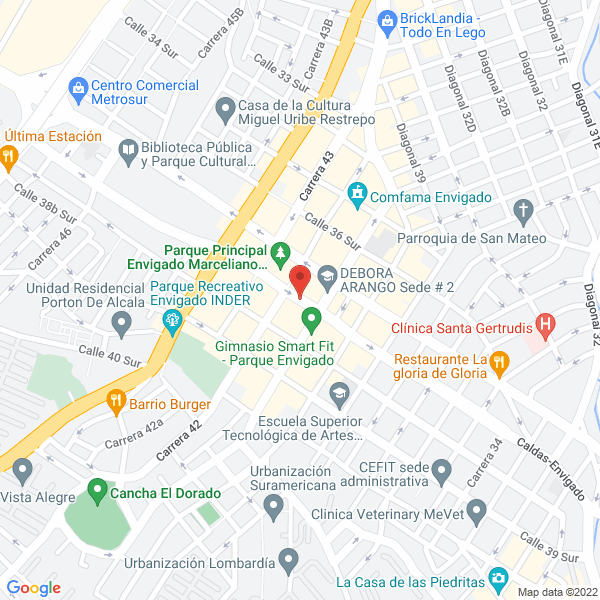 Mapa de Joyería Y Relojería Kater No. 2 Envigado