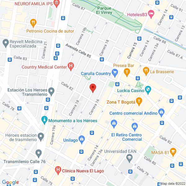Mapa de Juan Carlos Arbeláez Echeverry S.A.S.