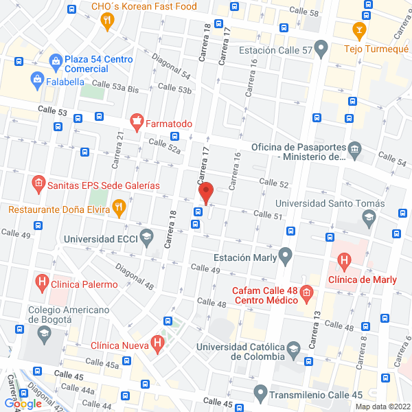 Mapa de Mosquera Perea Carolina