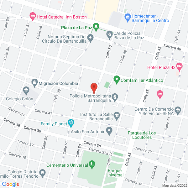 Map of Multiferias Constructores