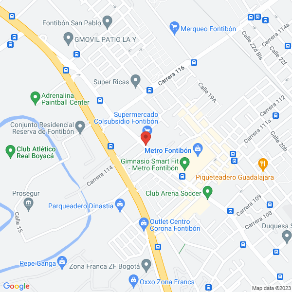 Mapa de Logística A & T S.A.S.