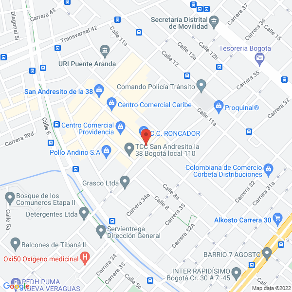 Mapa de Logística Y Transportes Rg Ltda