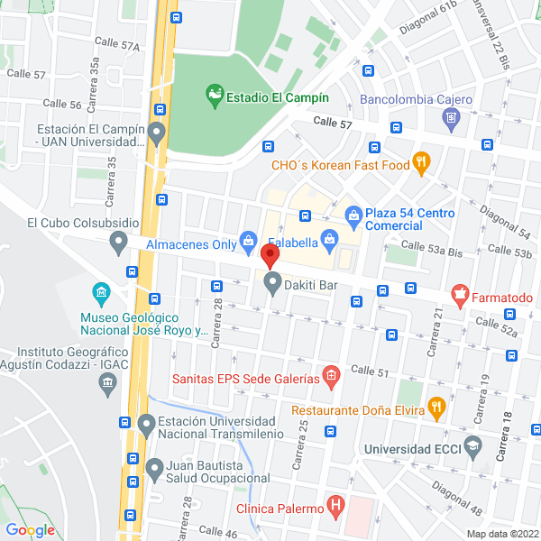 Mapa de Lonja De Profesionales Avaluadores