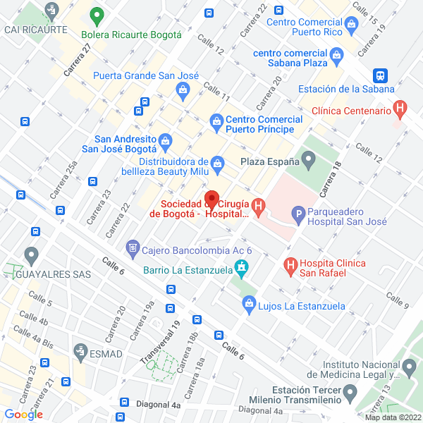Mapa de Parqueadero Pbm