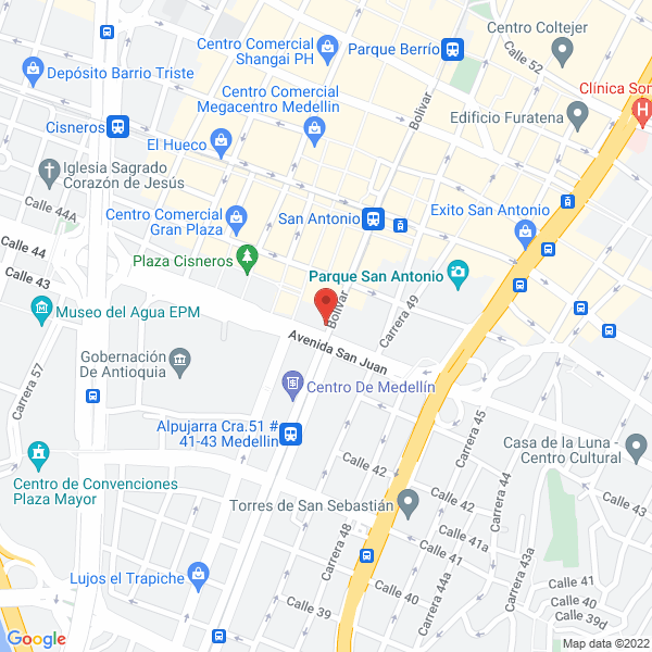 Mapa de Parqueadero Público Boulevar Bolívar