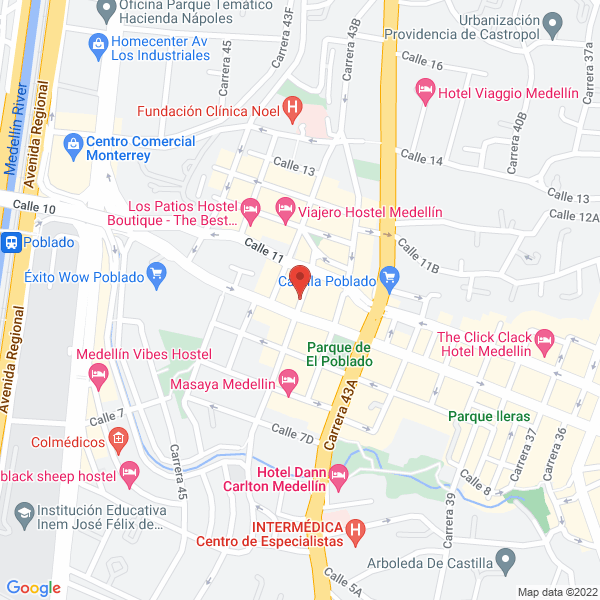 Mapa de Parqueadero Y Lavadero El Tesoro