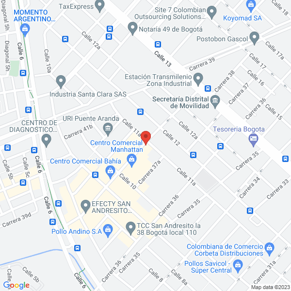 Mapa de Parqueaderos Puerto López Ltda
