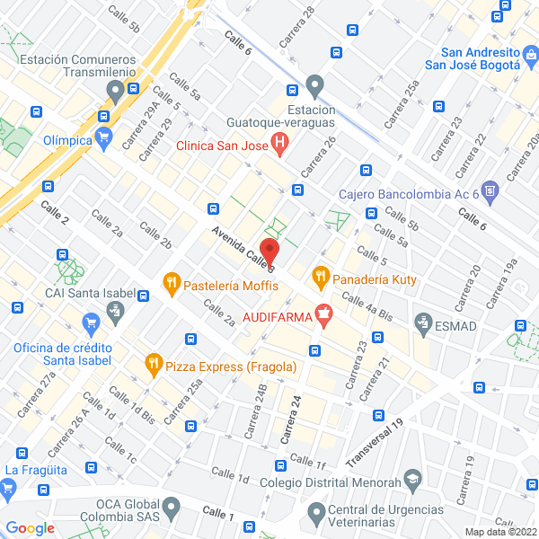 Mapa de Parvati Dance Studio