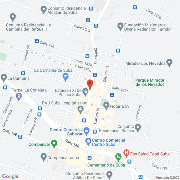Mapa de Papeleria Y Miscelania El Baul