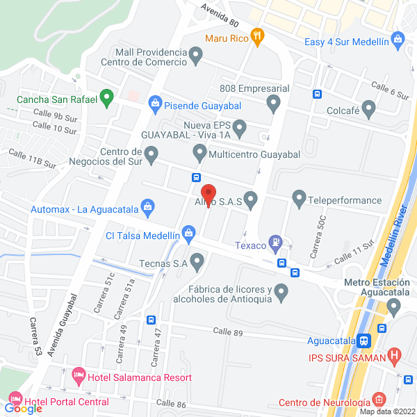 Mapa de Proexcar S.A.S.