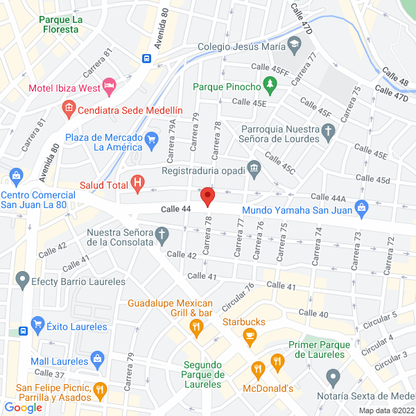 Mapa de Piñatería Alcosto