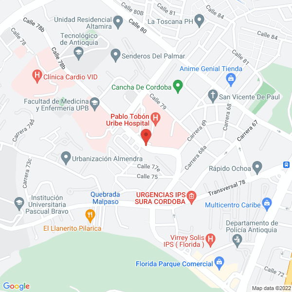 Mapa de Restrepo María Victoria