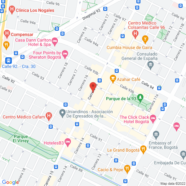 Mapa de Roberto Collins & Co Ltda.