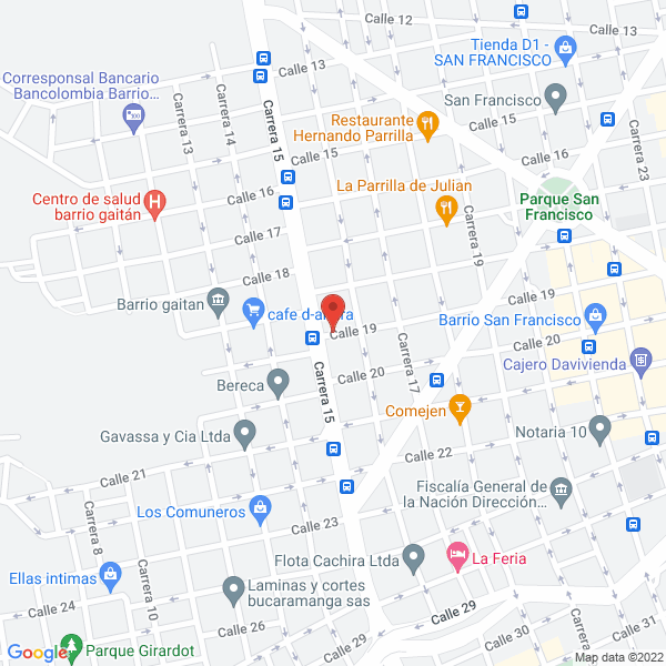 Map of Solda Afilados Calderón