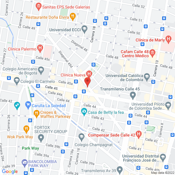 Mapa de Solo Gatos Centro Médico Felino