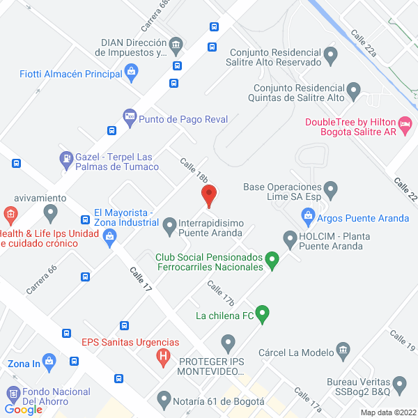 Mapa de Restaurante Parrillas